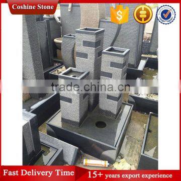 Home used abstract outdoor granite stone water fountains