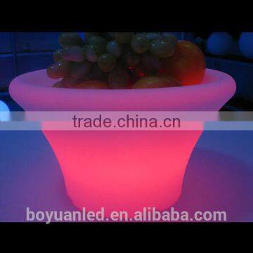 Outdoor portable lighting led fruit pot,led plastic pot for bar/party