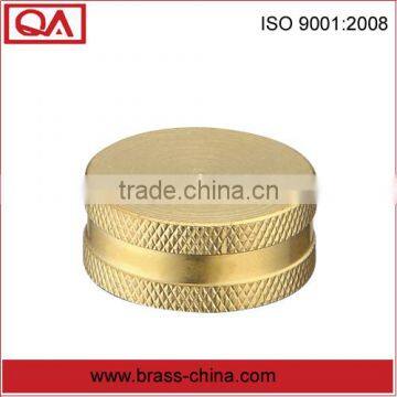 brass garden hose thread knurled cap with competitive