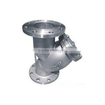 API stainless steel falnge connection gate valve strainer