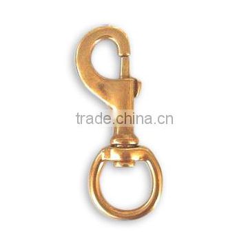 1-1/8" Solid Brass Hook, High Quality Solid Brass Swivel eye snap hook