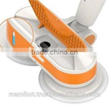 Electronic spin mop and floor polisher mop