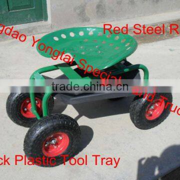 Rolling 4 Wheeled Garden Work Seat photo-4