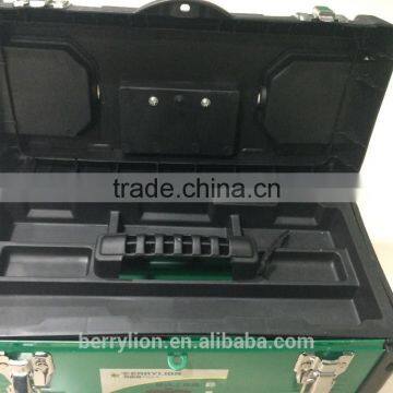 Berrylion 17"/425mm Iron Tool Box High Grade Plastic Iron Tool Box