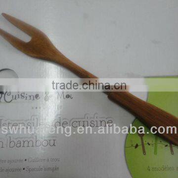 2015 Fashion bamboo clapper CAMPING FORK