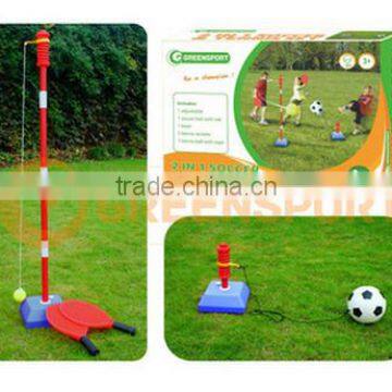 Child swing tennis with soccer cheap trainer string tennis machiner for training