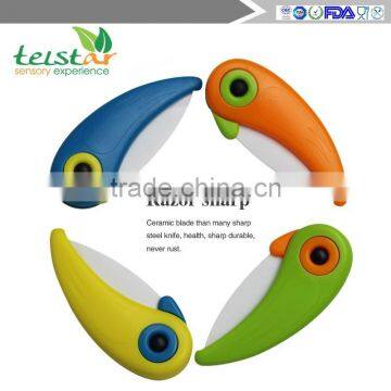 High Quality Bird Shaped Home Stylish Foldable Ceramic Pocket Knife photo-3