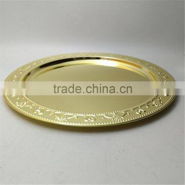 13 Inch High Quality Metal Gold Charger Plates Wedding Silver Glitter Charger Plates for Wholesale photo-2