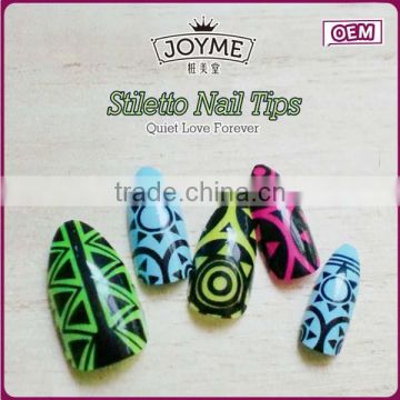 Joyme beauty stiletto acrylic nails nail art price new 2016 product idea fake finger nails art