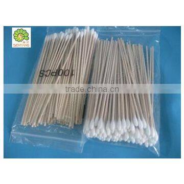 sterile medical baby bud plastic stick cotton swabs