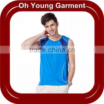 custom printed gym wear tank top dri fit wholesale tank top fitness clothing for men