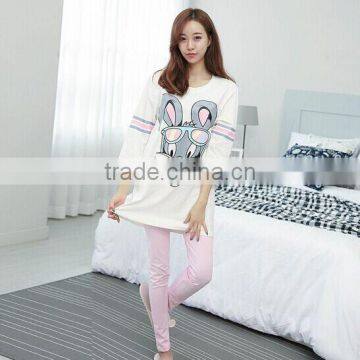 2017 Cotton Pajamas Summer Trousers of 7 Minutes of Sleeve Wear Suits photo-3