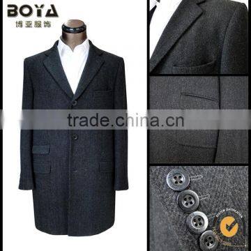 2015 New Arrival Wool Blend Long Overcoats for Men Chinese Winter Coats for Men