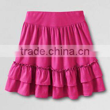 New Design Cake Pattern Half Knitted Girls Kids Skirt