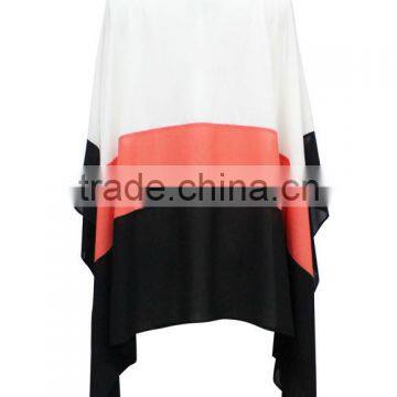 Girls/women Loose Fit White/red/black Chiffon Blouse Patterns photo-4