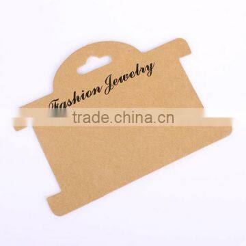 High end Kraft paper jewelry cards for bracelet display brown cards display cards for bracelets and bangles