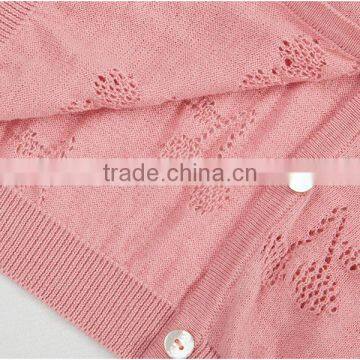 Pink Berry Crocheted Pattern Infant Toddler Baby Girls Cardigan Sweater photo-5