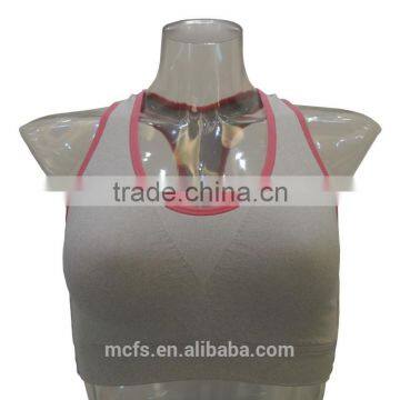 Seamless straps sprots bra wire free sports wear underwear sexy women bra