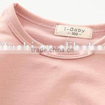 Factory-hot Selling Casual Fake Two Pieces Kids Outfits/custom Latest Children Baby Clothes Set