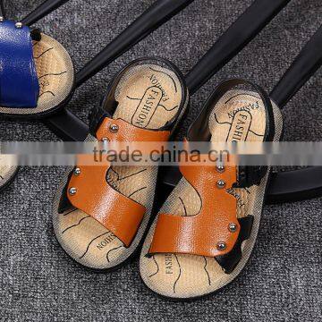 S17469A Fashion Leather Children Boy Sandals Shoes photo-3