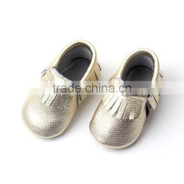 Latest Design Cheap Leather Wholesale Baby Moccasins Shoes in China photo-2