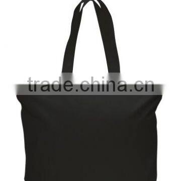 Colored Zippered Cotton Tote Bag - Made From 12 oz Cotton Canvas, Measures 15" x 20" x 5" and Comes With Your Logo photo-2