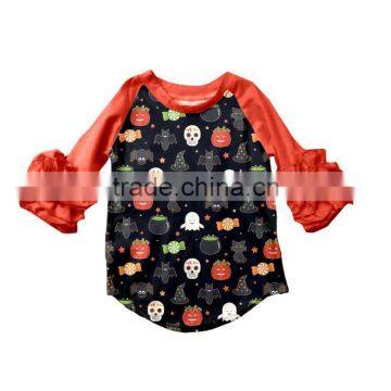 Summer Baby Girl Clothes Icing Raglans Top T Shirt Wholsale Icing Raglan Shirts for halloween