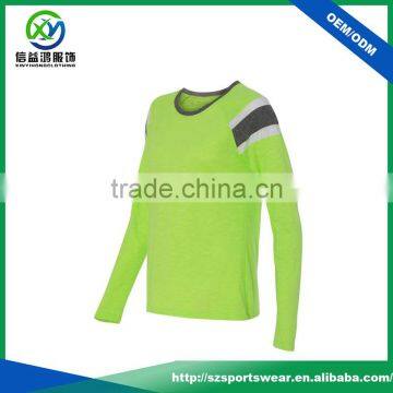 New Arrival Fashion Design Splicing Polyester /cation T-shirt Women photo-2