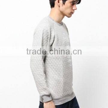 Men's Rhombus Quilted Autumn New York Sweatshirt Clothes photo-4