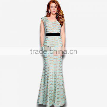 Fashhion Long Sexy Women Strap Dress V-neck Sleeveless Evening Party Maxi Gown For Wholesale photo-3