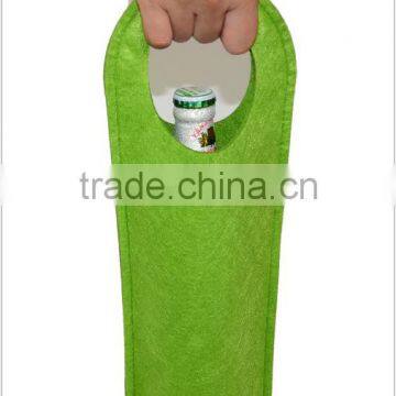 Red Wine Bag With Felt ;Red Wine Felt Bag photo-2