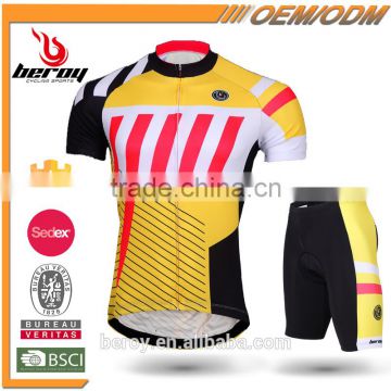 classic pro team cycling uniforms short sleeve,comfortable quick dry mtb clothing with 3D padded