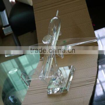 Crystal Airplane Model With Logo and Text Engraved Free photo-4