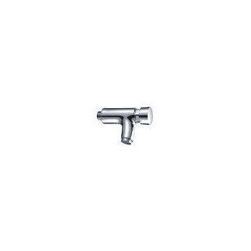 Wall Mounted Press Single Hole Self Closing Basin Mixer Taps For Under / Above Counter Basin