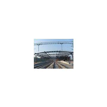 Railway Station Structural Metal Truss Buildings, Rust-proof Painting with 2-4 Layers