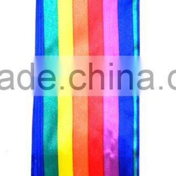 Satin LGBT Rainbow Sash - Gay Pride Parade Lesbian Pride Party Supplies photo-2