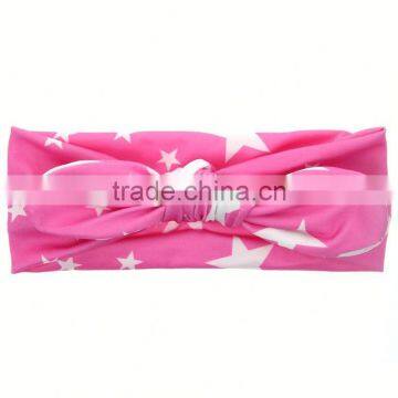 2017 new three flowers chiffon flower headbands with pearl in centre