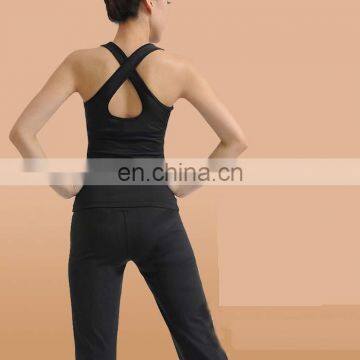Women's Fitness Long Pants Yoga Vest Suits photo-4
