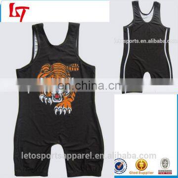 OEM Service sportswear Product Type sublimated wholesale custom spandex wrestling singlet