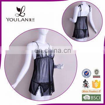 New Arrival Fashion Young Women Lace Sexy Sleeping Lingerie