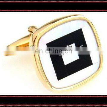 fashion gold plating men's mop cuff link