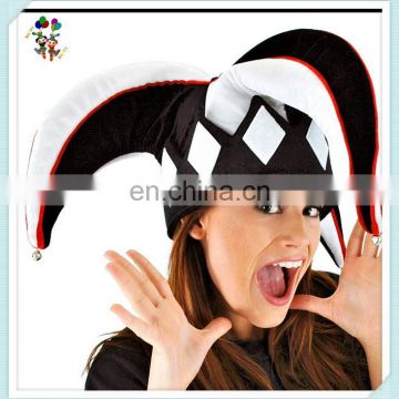 Black and White Novelty Cheap Court Jester Party Hats HPC-0278