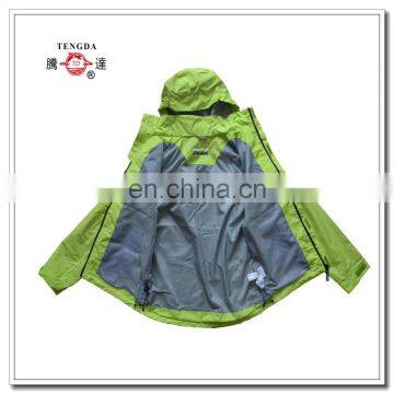High Quality Custom Breathability Grass Green Rain Jacket With Pants photo-4