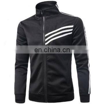 Wholesale 2017 Mens Slim Fit Zip Up Jumper Sweatshirt Jacket Tracksuit Top photo-2