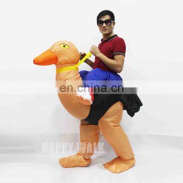 halloween cosplay costume horse riding clothes ostrich inflatable costume lyjenny pvc suit for adults party dress