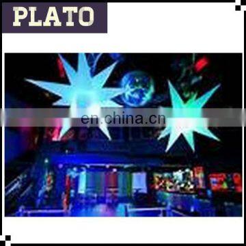 LED inflatable star falling led lighting star for club decoration