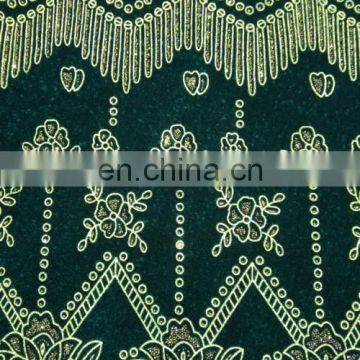 Knitted coated and metallic Velour Fabrics in good quality made in Shaoxing