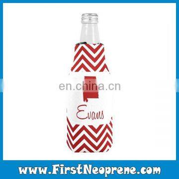 Red Plaid Selected Materials Personalized Beer Coolies photo-4
