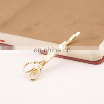 New Fashion Elegant Silver/Gold Scissor Shape Hair Clip Accessories For Women photo-3