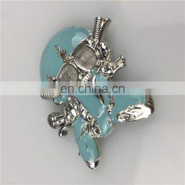 Hot selling 3D Robotic Doll metal badge custom logo name plates